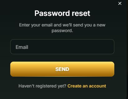 GoldenRoo Casino Password reset
